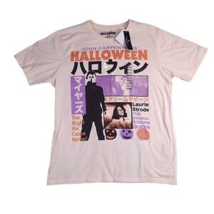 Halloween Michael Myers Laurie Strode Scream Queen Mens Med Shirt NEW Japanese